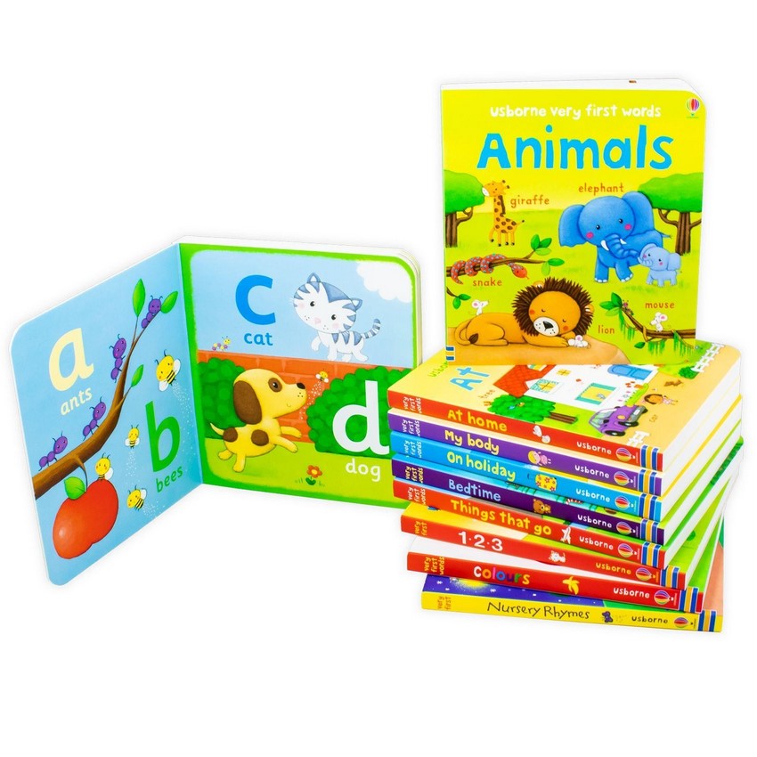 Usborne Very First Words Collection 10 Books Box Set – Bambino and Friends